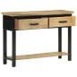 vidaXL Tavolo Consolle 110x30x75 cm in Legno Massello Grezzo di Mango vidaXL Tavolo Consolle 110x30x75 cm in Legno Massello Grezzo di Mango