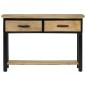 vidaXL Tavolo Consolle 110x30x75 cm in Legno Massello Grezzo di Mango vidaXL Tavolo Consolle 110x30x75 cm in Legno Massello Grezzo di Mango