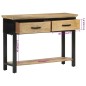 vidaXL Tavolo Consolle 110x30x75 cm in Legno Massello Grezzo di Mango vidaXL Tavolo Consolle 110x30x75 cm in Legno Massello Grezzo di Mango