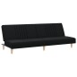 vidaXL Divano Letto Nero in Tessuto vidaXL Divano Letto Nero in Tessuto