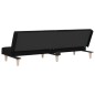 vidaXL Divano Letto Nero in Tessuto vidaXL Divano Letto Nero in Tessuto