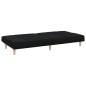 vidaXL Divano Letto Nero in Tessuto vidaXL Divano Letto Nero in Tessuto
