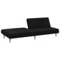 vidaXL Divano Letto Nero in Tessuto vidaXL Divano Letto Nero in Tessuto