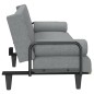vidaXL Divano Letto con Braccioli Grigio Chiaro in Tessuto vidaXL Divano Letto con Braccioli Grigio Chiaro in Tessuto
