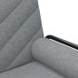 vidaXL Divano Letto con Braccioli Grigio Chiaro in Tessuto vidaXL Divano Letto con Braccioli Grigio Chiaro in Tessuto