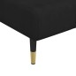 vidaXL Chaise Longue in Velluto Nero vidaXL Chaise Longue in Velluto Nero
