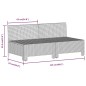 vidaXL Divano da Giardino a 2 Posti con Cuscini in Polyrattan Grigio vidaXL Divano da Giardino a 2 Posti con Cuscini in Polyrattan Grigio