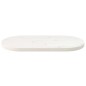 vidaXL Piano Tavolo Bianco 80x40x2,5cm in Legno Massello di Pino Ovale vidaXL Piano Tavolo Bianco 80x40x2,5cm in Legno Massello di Pino Ovale
