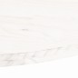 vidaXL Piano Tavolo Bianco 80x40x2,5cm in Legno Massello di Pino Ovale vidaXL Piano Tavolo Bianco 80x40x2,5cm in Legno Massello di Pino Ovale
