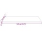 vidaXL Piano Tavolo Bianco 110x55x2,5 Legno Massello Pino Rettangolare