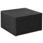 vidaXL Set Divani da Giardino 3 pz in Polyrattan Nero e Grigio vidaXL Set Divani da Giardino 3 pz in Polyrattan Nero e Grigio