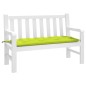 vidaXL Cuscino per Panca Verde Brillante 120x50x7 cm in Tessuto Oxford