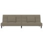 vidaXL Divano Letto a 2 Posti con 2 Cuscini Grigio Chiaro in Velluto vidaXL Divano Letto a 2 Posti con 2 Cuscini Grigio Chiaro in Velluto