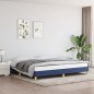vidaXL Giroletto senza Materasso Blu 200x200 cm in Tessuto vidaXL Giroletto senza Materasso Blu 200x200 cm in Tessuto