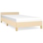 vidaXL Giroletto con Testiera Crema 80x200 cm in Tessuto vidaXL Giroletto con Testiera Crema 80x200 cm in Tessuto