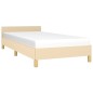 vidaXL Giroletto con Testiera Crema 80x200 cm in Tessuto vidaXL Giroletto con Testiera Crema 80x200 cm in Tessuto