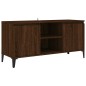 Mobile TV Gambe in Metallo Rovere Marrone 103,5x35x50 cm Mobile TV Gambe in Metallo Rovere Marrone 103,5x35x50 cm