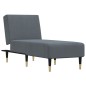 vidaXL Chaise Longue in Velluto Grigio Scuro vidaXL Chaise Longue in Velluto Grigio Scuro