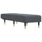 vidaXL Chaise Longue in Velluto Grigio Scuro vidaXL Chaise Longue in Velluto Grigio Scuro