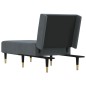 vidaXL Chaise Longue in Velluto Grigio Scuro vidaXL Chaise Longue in Velluto Grigio Scuro