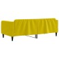 vidaXL Letto da Giorno Giallo 90x200 cm in Velluto vidaXL Letto da Giorno Giallo 90x200 cm in Velluto