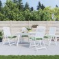 vidaXL Cuscini per Sedia 4pz Motivo a Foglie 50x50x7 cm Tessuto
