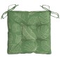 vidaXL Cuscini per Sedia 4pz Motivo a Foglie 50x50x7 cm Tessuto