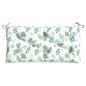 vidaXL Cuscino Panca Giardino con Motivo a Foglie 110x50x7 cm Tessuto