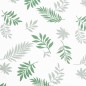 vidaXL Cuscino Panca Giardino con Motivo a Foglie 110x50x7 cm Tessuto
