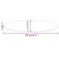 vidaXL Piano Tavolo Bianco 110x55x2,5 cm Legno Massello di Pino Ovale vidaXL Piano Tavolo Bianco 110x55x2,5 cm Legno Massello di Pino Ovale
