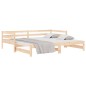 vidaXL Dormeuse Estraibile 2x(90x190) cm Legno Massello di Pino