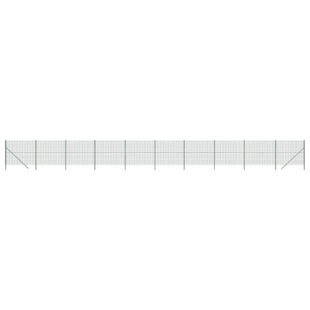 vidaXL Recinzione Metallica Verde 1,8x25 m in Acciaio Zincato