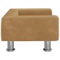 vidaXL Lettino per Cani Marrone 50x40x26,5 cm in Velluto vidaXL Lettino per Cani Marrone 50x40x26,5 cm in Velluto