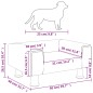 vidaXL Lettino per Cani Marrone 50x40x26,5 cm in Velluto vidaXL Lettino per Cani Marrone 50x40x26,5 cm in Velluto
