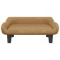vidaXL Lettino per Cani Marrone 70x40x24 cm in Velluto vidaXL Lettino per Cani Marrone 70x40x24 cm in Velluto