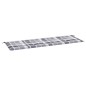 vidaXL Cuscino per Panca a Quadri Grigi 150x50x3 cm Tessuto Oxford