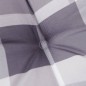 vidaXL Cuscino per Panca a Quadri Grigi 150x50x3 cm Tessuto Oxford