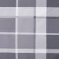 vidaXL Cuscino per Panca a Quadri Grigi 150x50x3 cm Tessuto Oxford