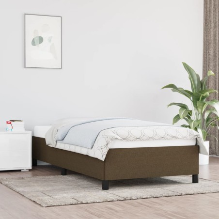 vidaXL Giroletto Marrone Scuro 90x200 cm in Tessuto
