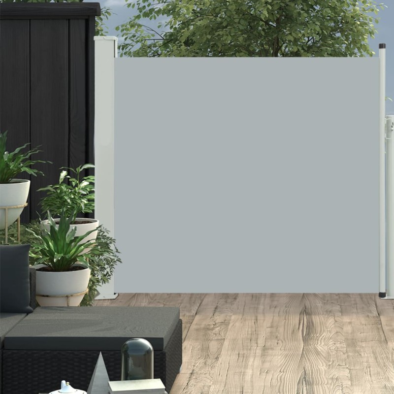 Tenda Laterale Retrattile per Patio 100x300 cm Grigio Tenda Laterale Retrattile per Patio 100x300 cm Grigio