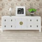 vidaXL Mobile Porta TV Bianco 110x24x48 cm in Legno Multistrato vidaXL Mobile Porta TV Bianco 110x24x48 cm in Legno Multistrato