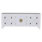 vidaXL Mobile Porta TV Bianco 110x24x48 cm in Legno Multistrato vidaXL Mobile Porta TV Bianco 110x24x48 cm in Legno Multistrato