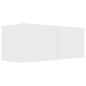 vidaXL Mobile Porta TV Bianco 80x30x30 cm in Legno Multistrato vidaXL Mobile Porta TV Bianco 80x30x30 cm in Legno Multistrato
