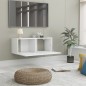 vidaXL Mobile Porta TV Bianco 80x30x30 cm in Legno Multistrato vidaXL Mobile Porta TV Bianco 80x30x30 cm in Legno Multistrato