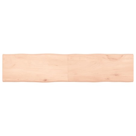 vidaXL Piano per Tavolo 180x40x4 cm in Rovere Non Trattato Bordi Vivi
