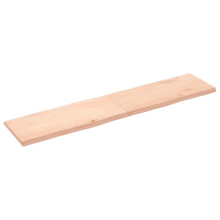 vidaXL Piano per Tavolo 180x40x4 cm in Rovere Non Trattato Bordi Vivi