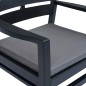 vidaXL Set Salotto da Giardino 3 pz in Plastica Antracite