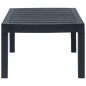 vidaXL Set Salotto da Giardino 3 pz in Plastica Antracite