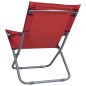 vidaXL Sedie da Spiaggia Pieghevoli 2 pz in Tessuto Rosso vidaXL Sedie da Spiaggia Pieghevoli 2 pz in Tessuto Rosso