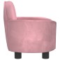 vidaXL Lettino per Cani Rosa 66x40x45 cm in Velluto vidaXL Lettino per Cani Rosa 66x40x45 cm in Velluto